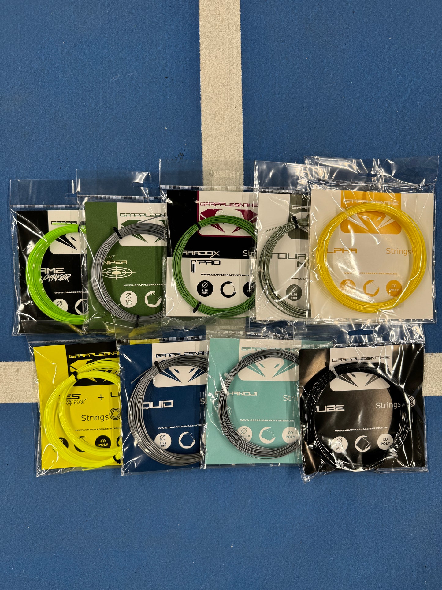 A Grapplesnake starter tennisstring set