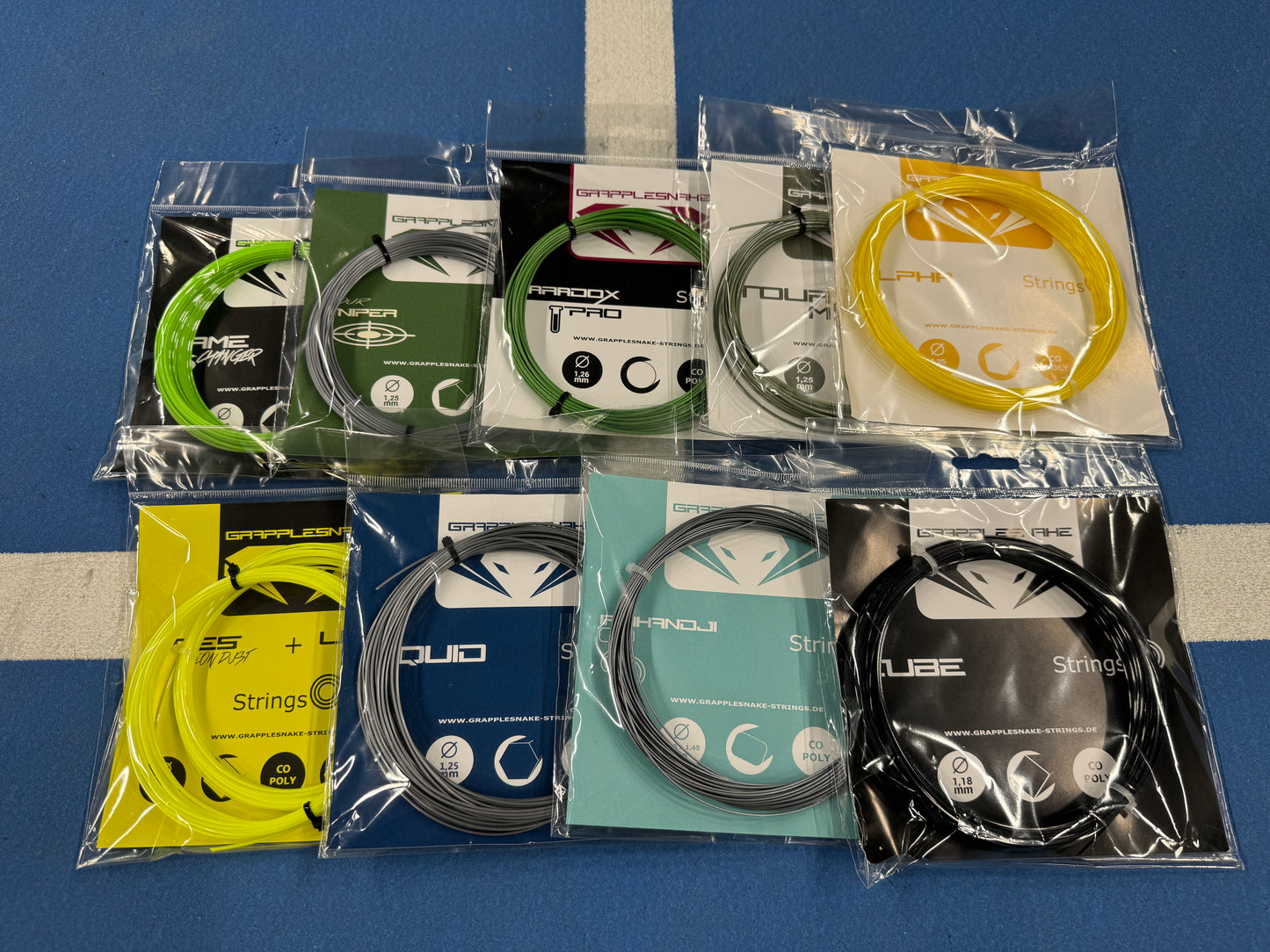 A Grapplesnake starter tennisstring set